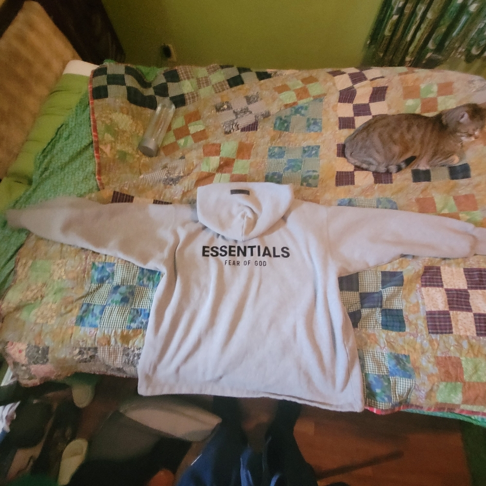 Essentials Fear of God Gray Hoodie